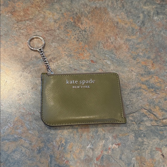 kate spade Accessories - Kate Spade Green Keychain Pouch EUC
